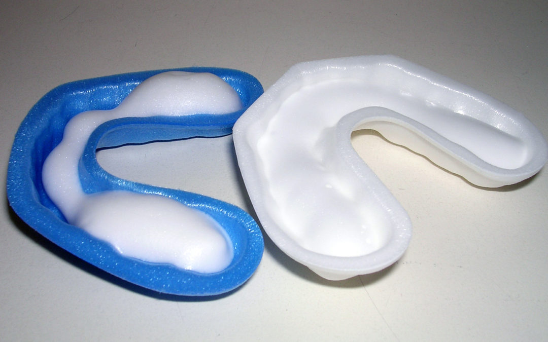 fluoride trays lay on the table